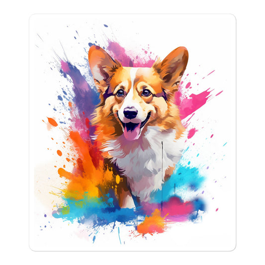 Watercolor Corgi